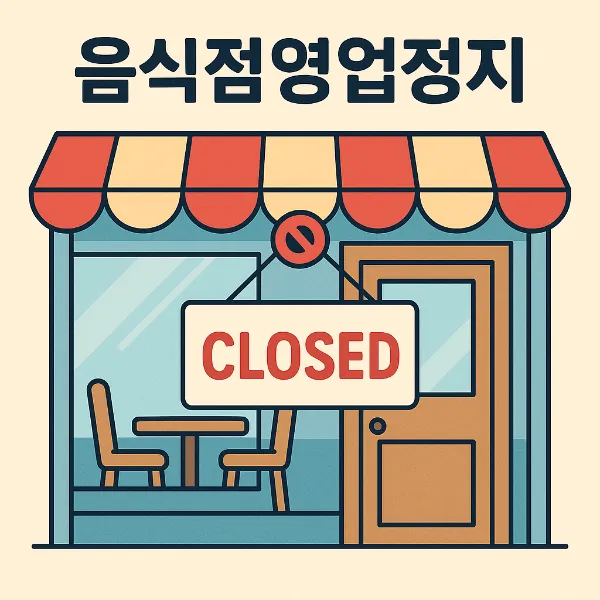 통영변호사, 음식점영업정지